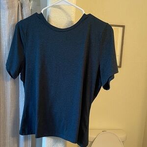 Elegant Dark Blue Women's Crop Top